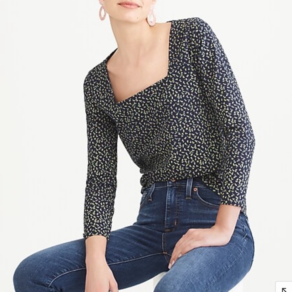 J. Crew | Square Neck Top